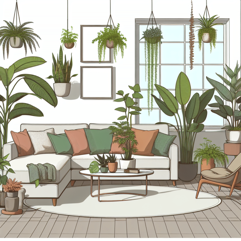 Styling Houseplants in the Living Room