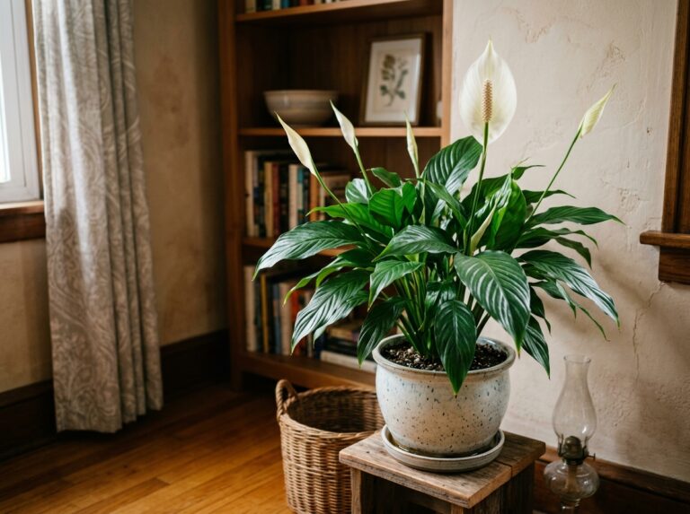 peace lily low light care
