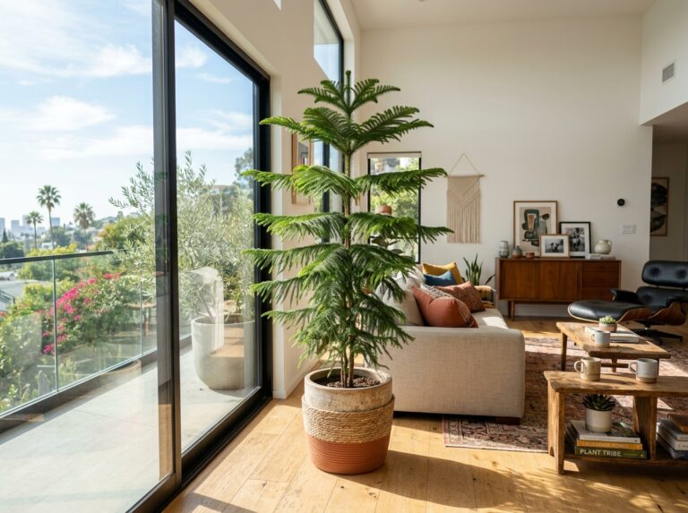 araucaria heterophylla Norfolk indoors